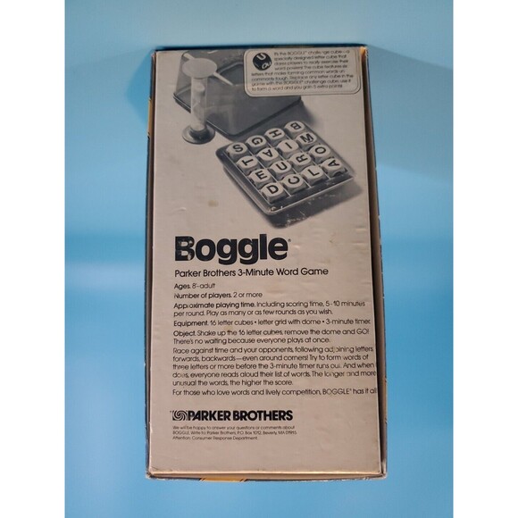 Vintage 1983 Parker Brothers Boggle Game With Challenge Cube Complete - Picture 4 of 9